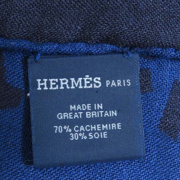 HERMES Authentic Black Silk Scarf - Picture 8 of 9